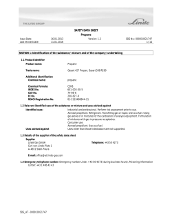 SAFETY DATA SHEET Propane SECTION 1