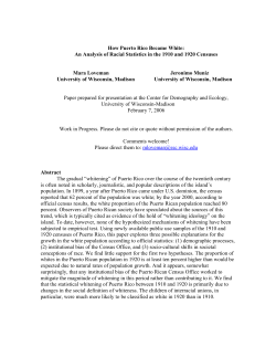 How Puerto Rico Became White - Social Science Computing