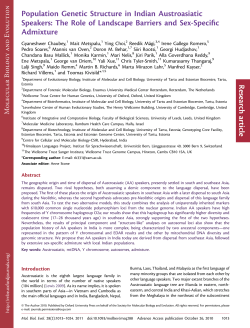 Population Genetic Structure in Indian