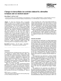 Changes in intracellular ion activities induced by adrenaline in