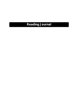 Reading Journal