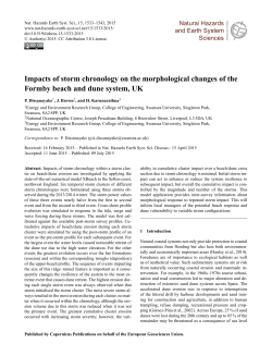Impacts of storm chronology on the morphological
