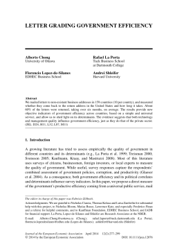 letter grading government efficiency