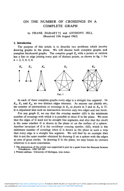 On the Number of Crossings in a Complete Graph