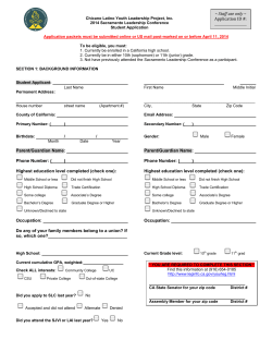 Highest education level completed