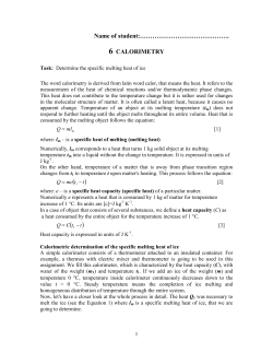 Calorimetry