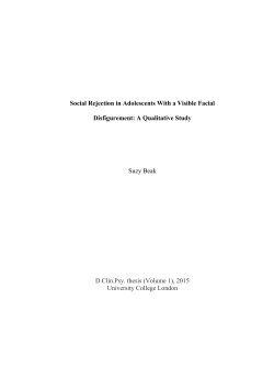 Social Rejection in Adolescents With a Visible