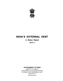india`s external debt - Department of Economic Affairs