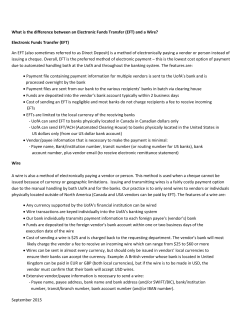 Difference between EFT and Wire Payments