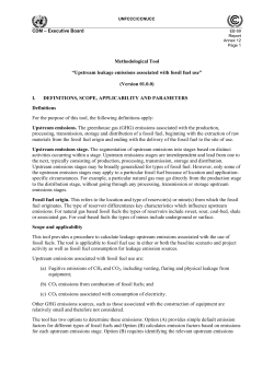 Upstream leakage emissions associated with fossil fuel use