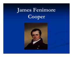 James Fenimore James Fenimore Cooper