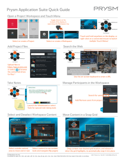 520-00066-00 Rev 02 Prysm Application Suite Quick