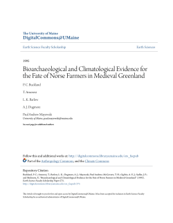 Bioarchaeological and Climatological Evidence for the Fate of Norse