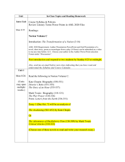 Norton Volume C Introduction