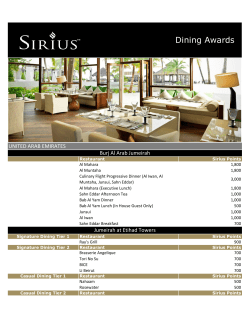 Dining Awards