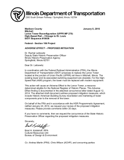 Documentation of Adverse Effect for Lenox Tower