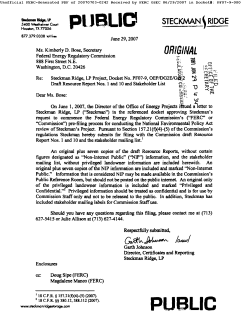 FERC pre filing draft