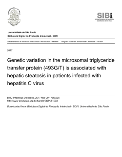 Genetic variation in the microsomal triglyceride transfer
