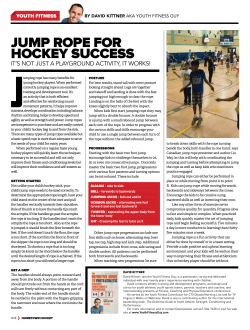 jump rOpe fOr hOckey SucceSS