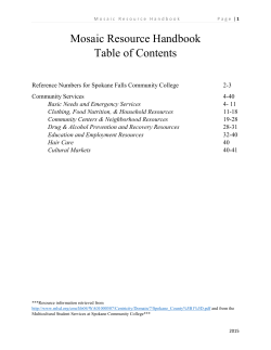 Community resource referral - Spokane Falls Community College!