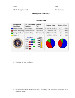 The Imperial Presidency