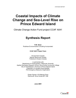 Coastal Impacts of Climate Change and Sea-Level Rise - C