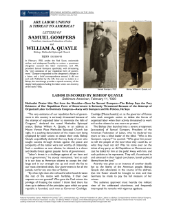 letters of samuel gompers william a. quayle