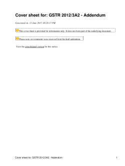 Cover sheet for: GSTR 2012/3A2