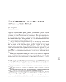 Handel`s.reception.and.the.rise.of.music. historiography.in.Britain