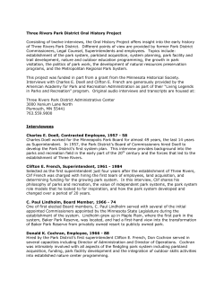Oral History Overview - Three Rivers Park District