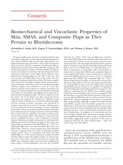 Cosmetic Biomechanical and Viscoelastic Properties of Skin, SMAS
