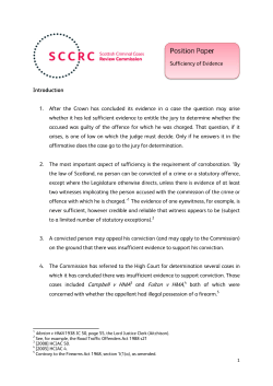 Introduction 1. After the Crown has concluded its evidence in