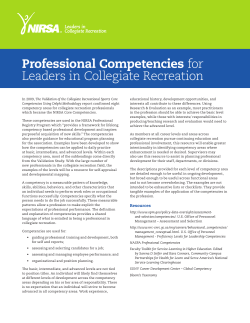 NIRSA`s Core Competency Framework