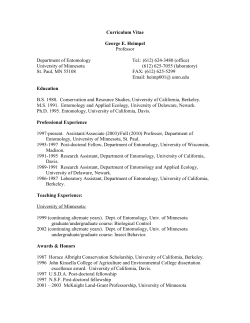George Heimpel &ndash; Accomplishments since 15 Sept