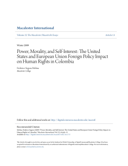 Power, Morality, and Self-Interest: The United States and European