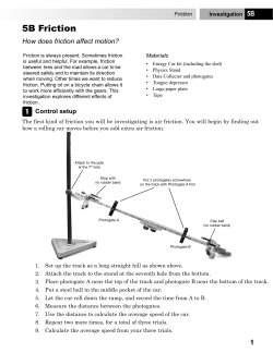 LAb 5B - How does Friction Affect Motion