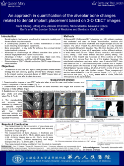 An approach in quantification of the alveolar bone changes after