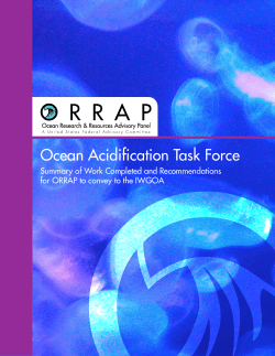 Ocean Acidification Task Force