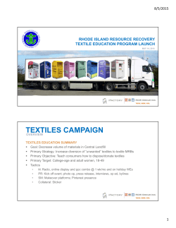 textiles campaign