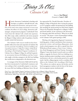 Culinaire Caf&eacute; - Mountain Discoveries Magazine