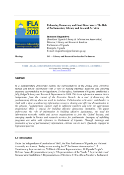Enhancing democracy and good governance