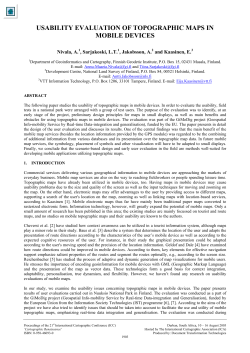 Usability Evaluation of Topographic Maps in Mobile