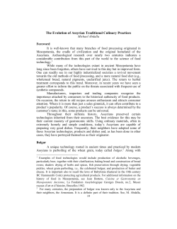 The Evolution of Assyrian Traditional Culinary Practices