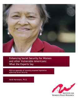 report - Institute for Women`s Policy Research