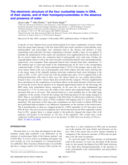 The electronic structure of the four nucleotide bases in