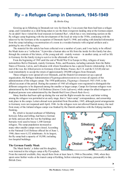 Ry &ndash; a Refugee Camp in Denmark, 1945-1949