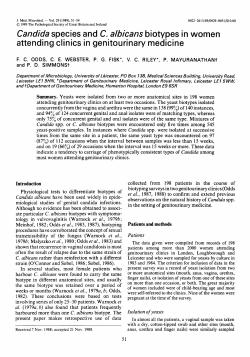 Candida species and C. albicans biotypes in women attending