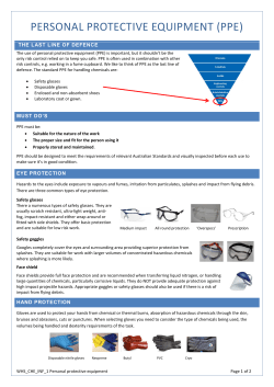 personal protective equipment (ppe)