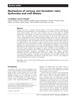 Mechanisms of varicose vein formation: valve dysfunction and wall