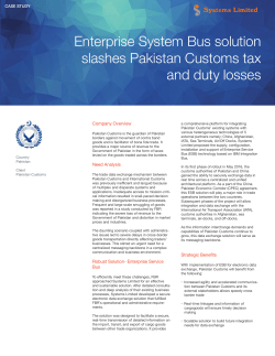 Enterprise System Bus solution slashes Pakistan